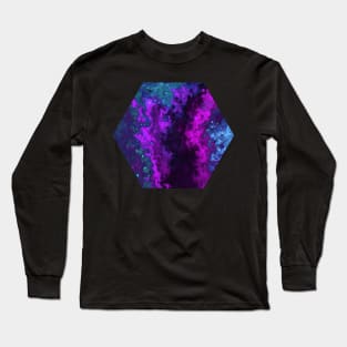 Colorful Galaxy Resin Long Sleeve T-Shirt